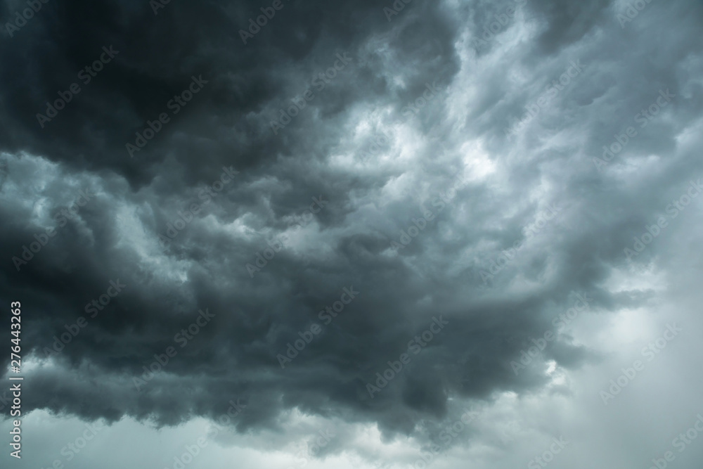 Motion of dark sky and black clouds, Dramatic cumulonimbus cloud with rainy Motion of dark sky and black clouds, Dramatic cumulonimbus cloud with rainy