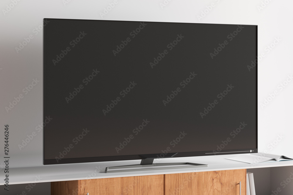 TV mock up on the cabinet TV mock up on the cabinet