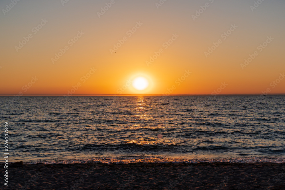 Fototapeta premium Sunset over South haven Michigan