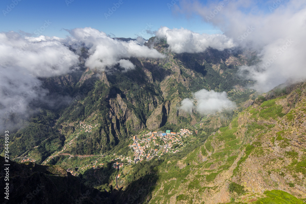 Views of Curral das Freiras in Madeira (Portugal)