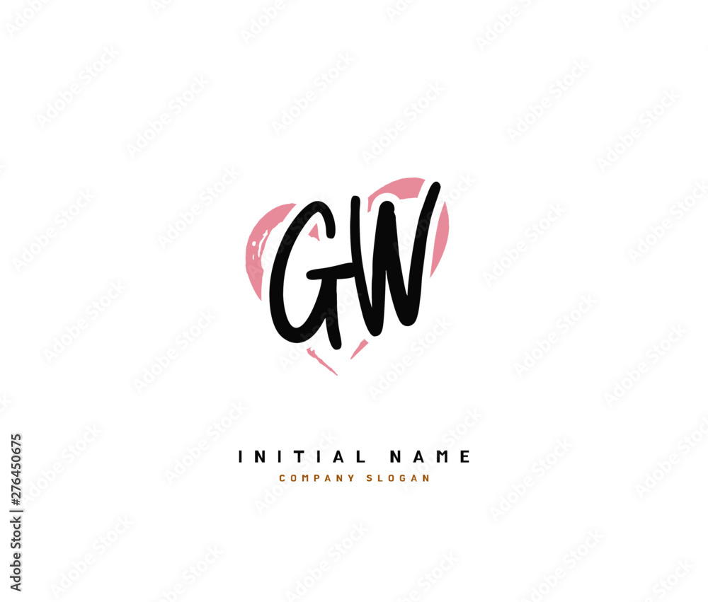G W GW Beauty vector initial logo, handwriting logo of initial signature, wedding, fashion, jewerly, boutique, floral and botanical with creative template for any company or business. G W GW Beauty vector initial logo, handwriting logo of initial signature, wedding, fashion, jewerly, boutique, floral and botanical with creative template for any company or business.