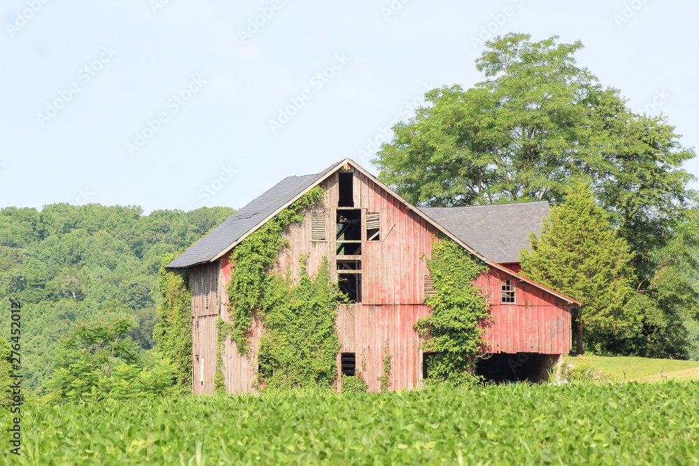old barn in the field old barn in the field