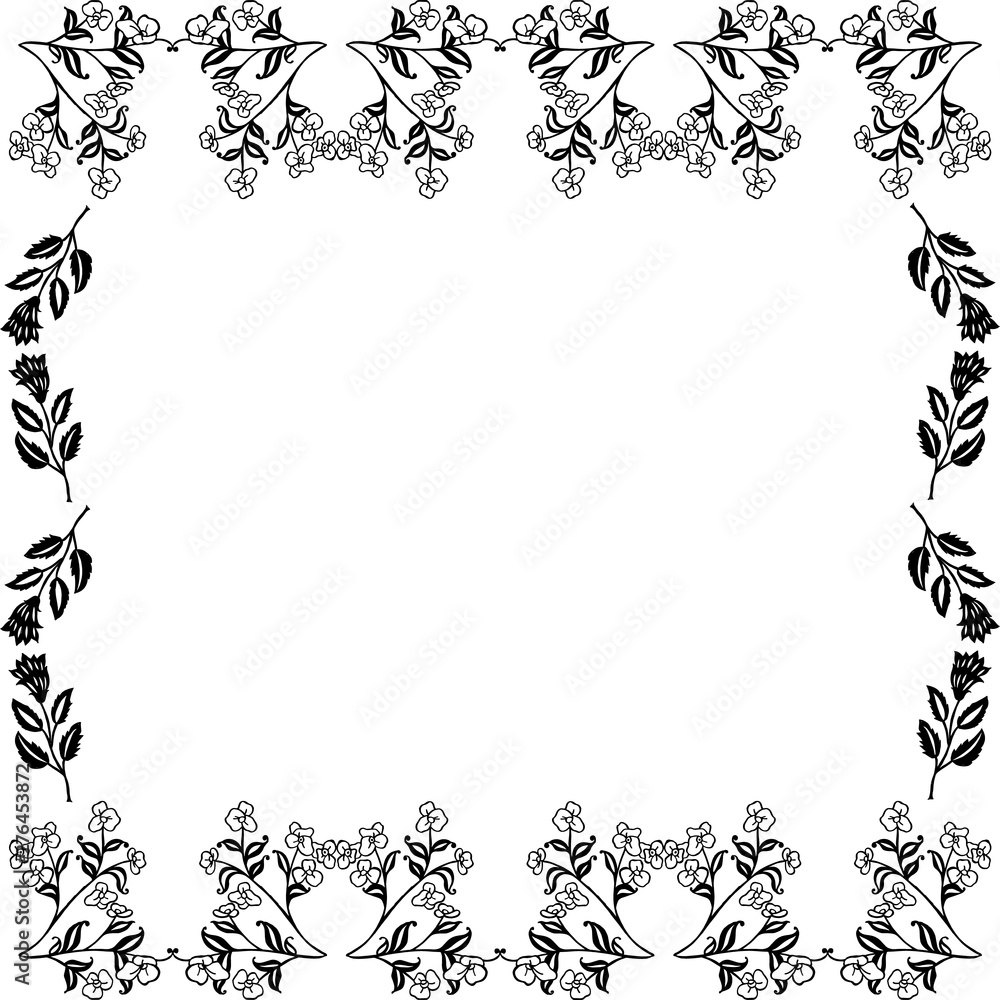 Vector illustration various beauty of flower frame for card Vector illustration various beauty of flower frame for card
