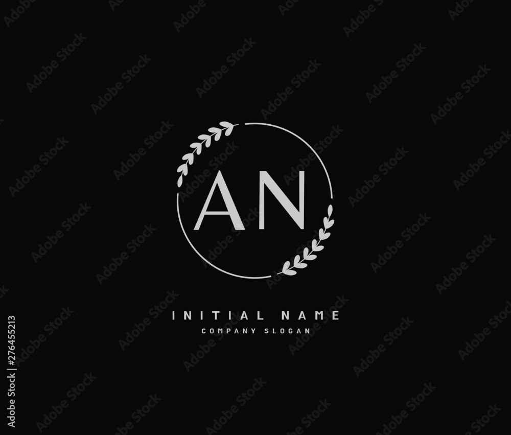 A N AN Beauty vector initial logo, handwriting logo of initial signature, wedding, fashion, jewerly, boutique, floral and botanical with creative template for any company or business. A N AN Beauty vector initial logo, handwriting logo of initial signature, wedding, fashion, jewerly, boutique, floral and botanical with creative template for any company or business.