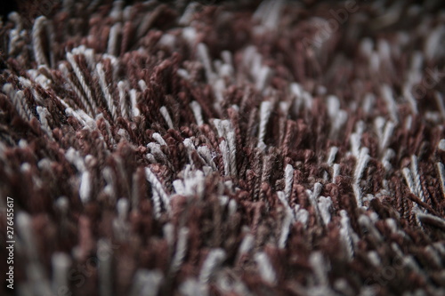 brown carpet yarn texture on the floor