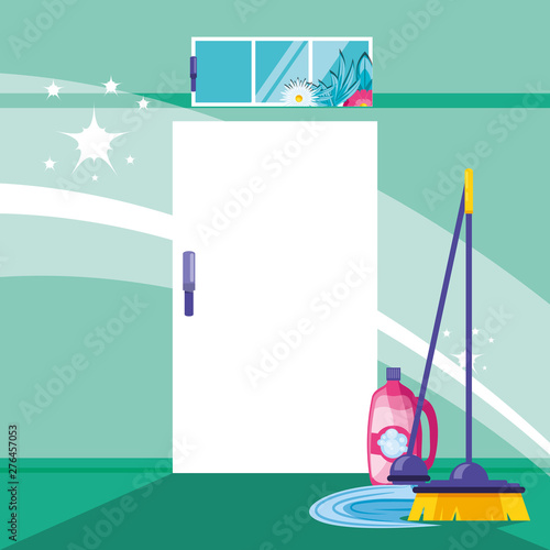 housekeeping tools in home indoor