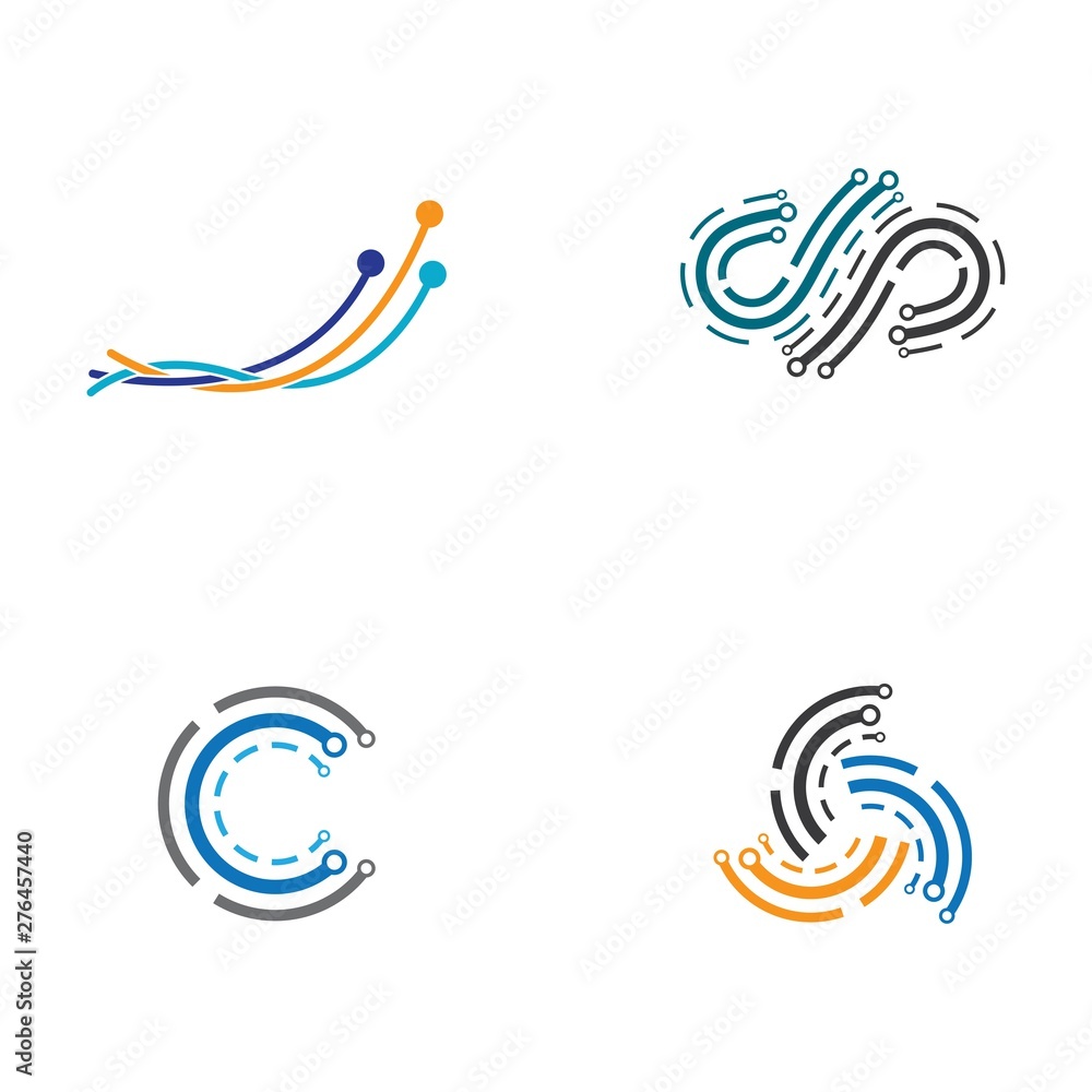 Technology logo template vector icon Technology logo template vector icon