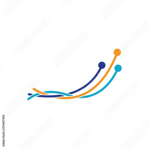 Technology logo template vector icon
