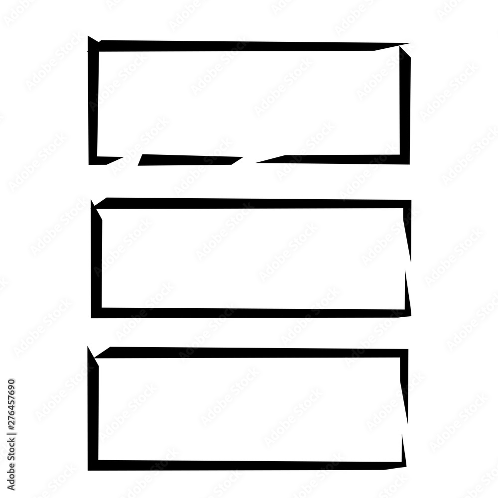black grunge and sketch rectangle border frame set black grunge and sketch rectangle border frame set