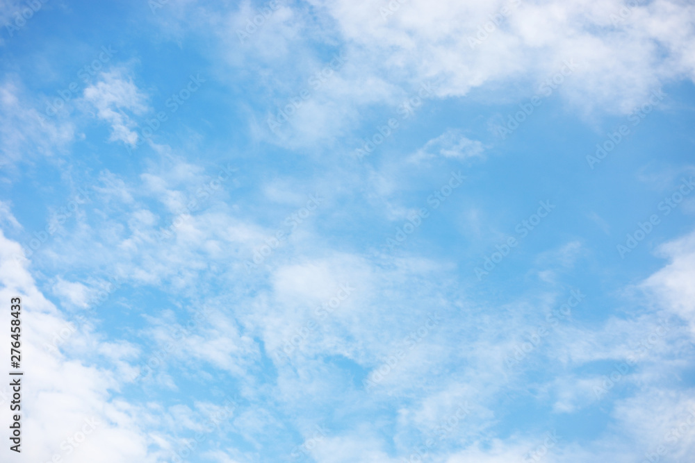 Blue sky background and white clouds soft focus, and copy space Blue sky background and white clouds soft focus, and copy space