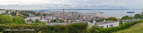 Le Havre, France - 05 30 2019: View of the city from the suspended gardens