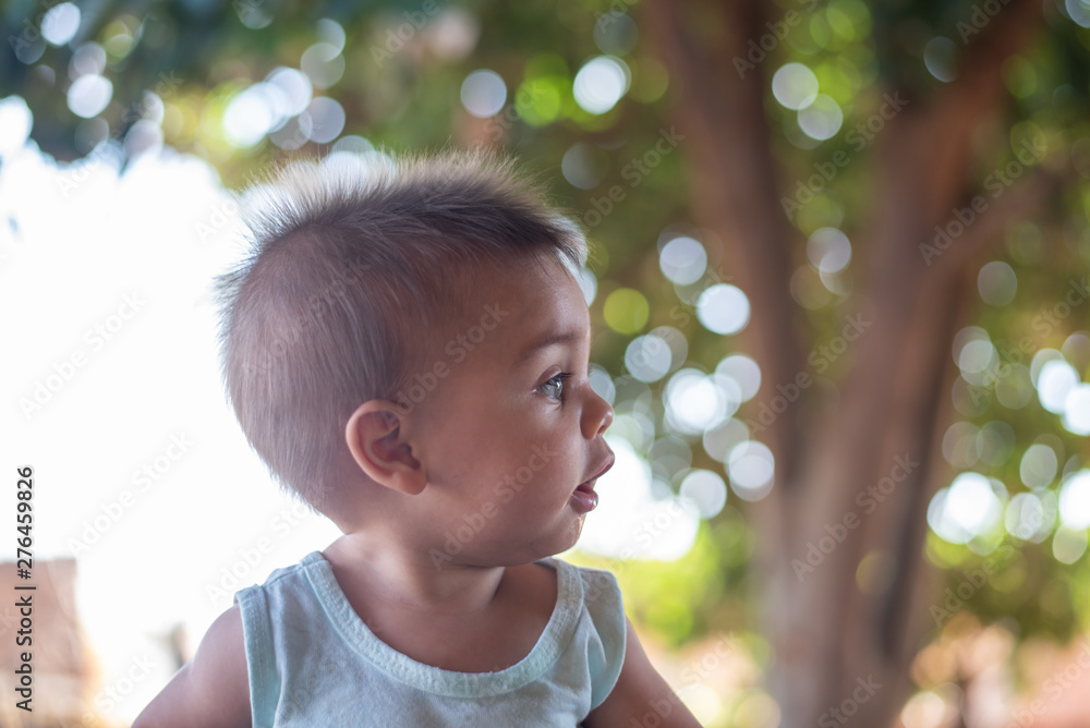 Baby blue eyes and their expressions