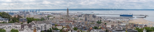 Le Havre, France - 05 30 2019: View of the city from the suspended gardens