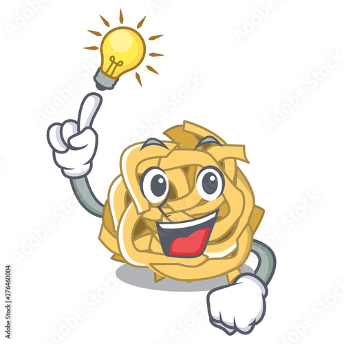 Have an idea fettuccine is put on cartoon board
