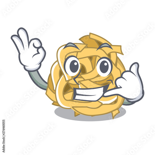 Call me fettuccine is put on cartoon board
