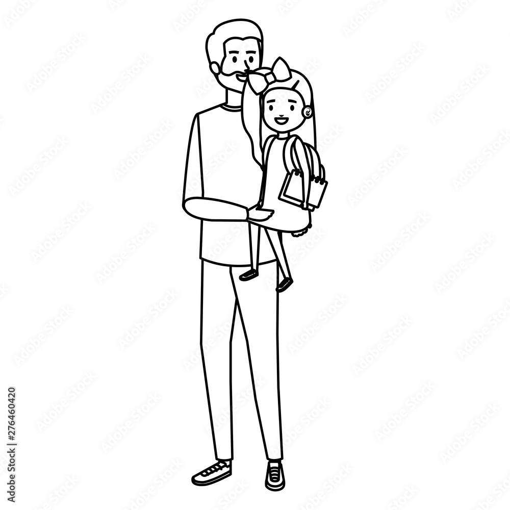 happy student girl with male teacher happy student girl with male teacher