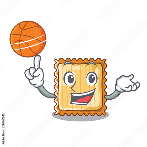With basketball lasagne is put on character pan