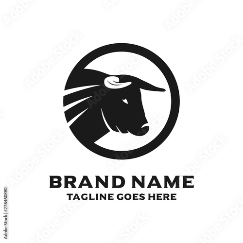 bull head logo design