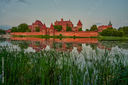  Castle at Malbork capital of the Teutonic Knights , the most powerful castle, Malbork, Poland, Europe