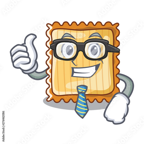 Businessman lasagne isolated with in the cartoon