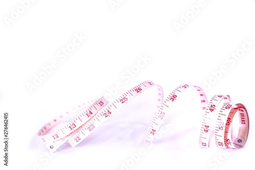 measuring tape isolated on white background 