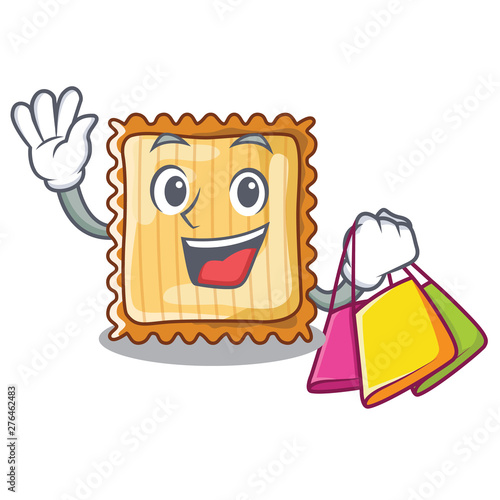 Shopping lasagne isolated with in the cartoon