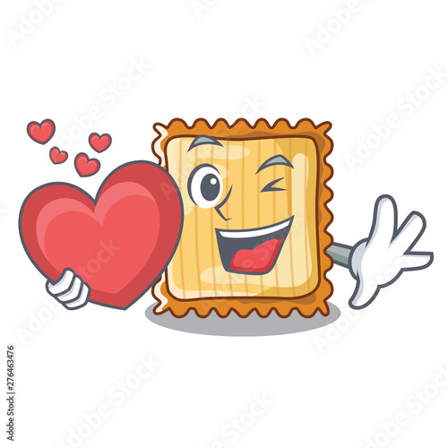 With heart lasagne is cooked in mascot oven