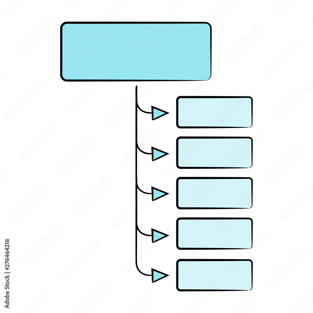 Obraz premium organization chart, diagram template vector