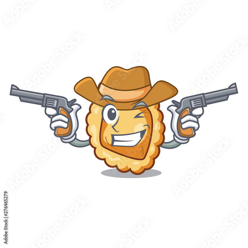 Cowboy ravioli is served in cartoon plate
