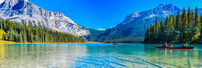 Papier peint photo Canada Emerald Lake,Yoho National Park in Canada,banner size  © I Viewfinder