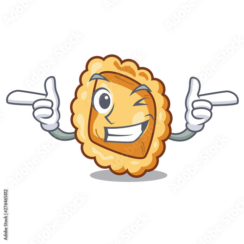 Wink ravioli in the a cartoon bowl