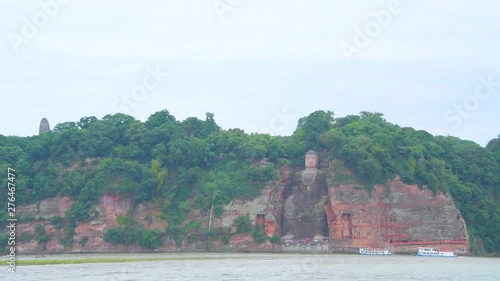 Great River Dadu, Qingyi River and Weijiang River, China's Leshan Buddha Scenic Area photo