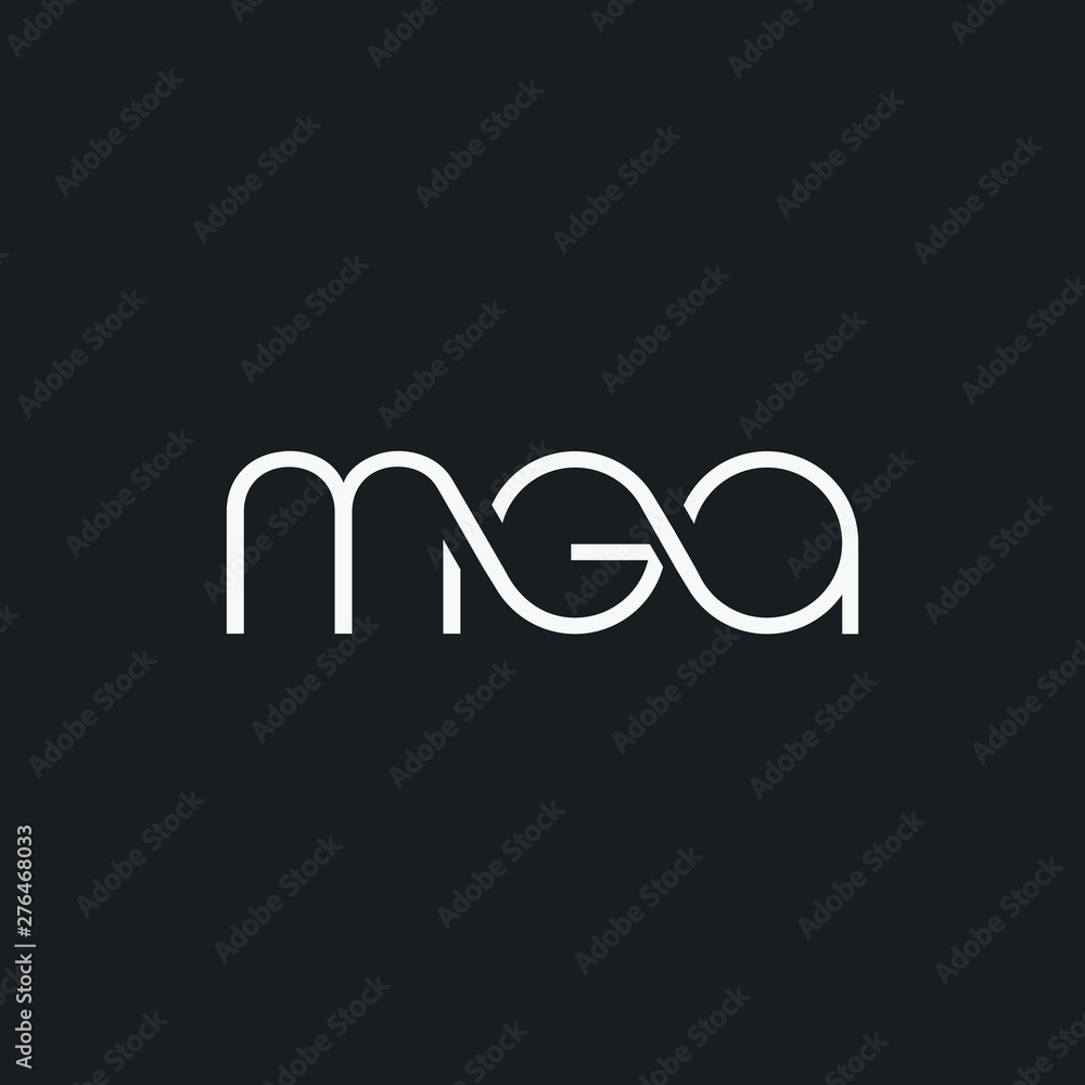 M G A letters Joint logo icon vector for business card and corporate identity. M G A letters Joint logo icon vector for business card and corporate identity.