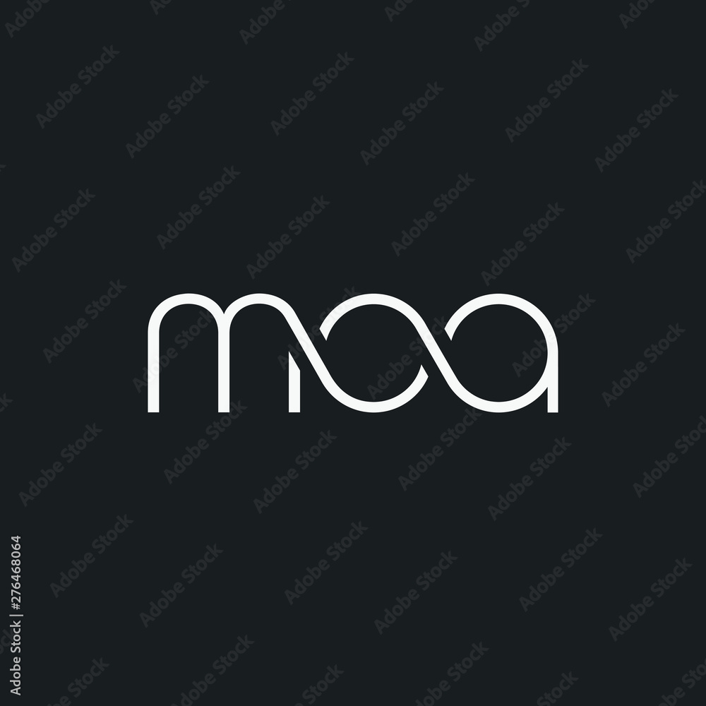 M O A letters Joint logo icon vector for business card and corporate identity. M O A letters Joint logo icon vector for business card and corporate identity.