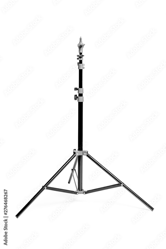 rack for photo studio equipment on a white background close-up rack for photo studio equipment on a white background close-up