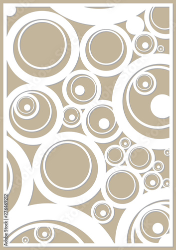 Template for cutting. Circle, geometric pattern. Laser cutting. decorative elements of decorative elements. geometric ornament. card for laser cutting. circular pattern. Vector illustration. EPS 10