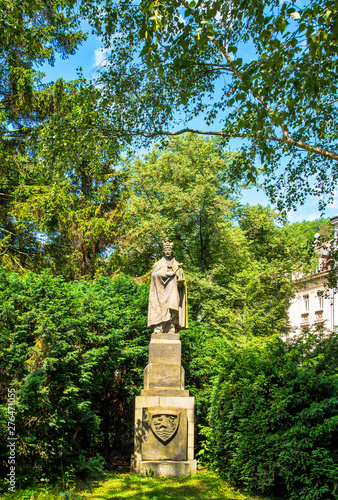 Karl IV Statue Park Karlsbad Stadt