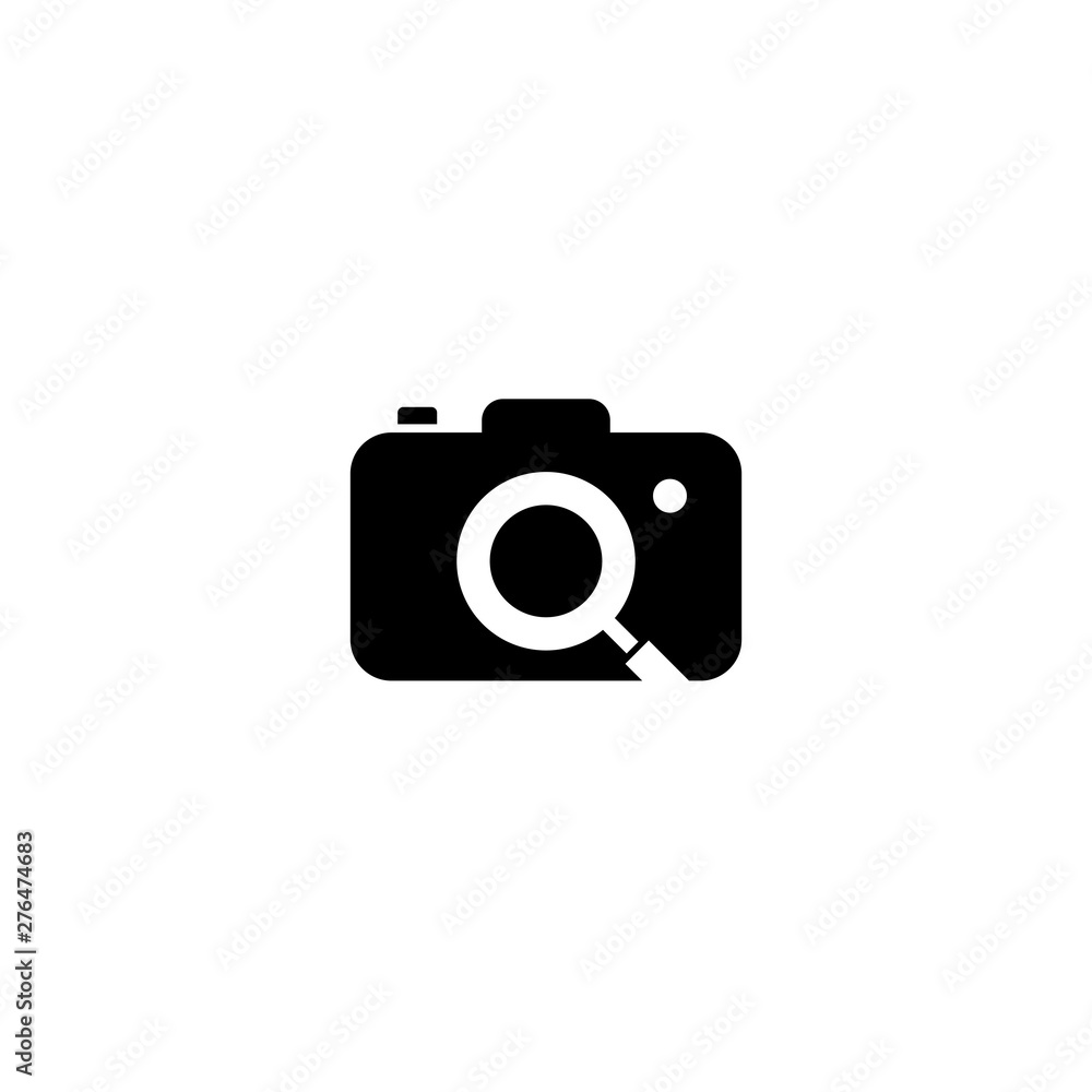 search camera graphic log vector template