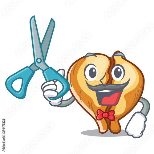 Barber tortellini isolated with in the mascot