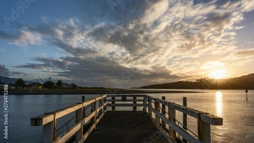 4K Timelapse Raglan Pier Waikato New Zealand