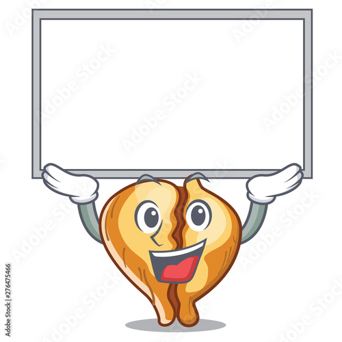 Up board tortellini isolated with in the mascot