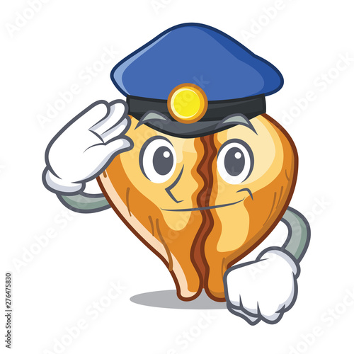 Police tortellini isolated with in the mascot