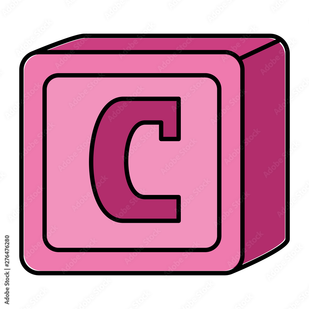 alphabet block toy baby with letter c alphabet block toy baby with letter c