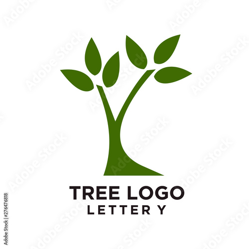 Tree logo design or tree symbol, icon for nature business