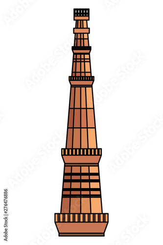 jama masjid famous tower icon