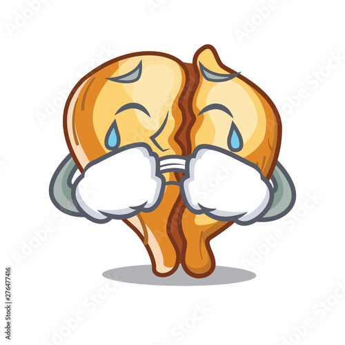 Crying tortellini is served in cartoon board