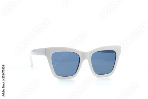 white sunglasses isolated on white background