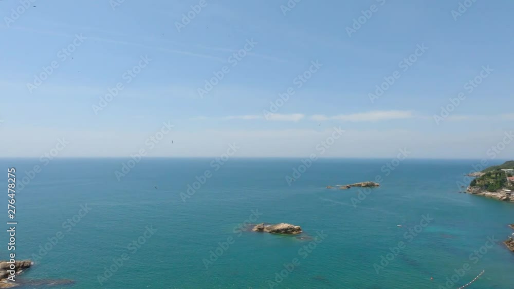 Panoramic view of the Old town of Ulcinj with the Kalaja castle, Montenegro Panoramic view of the Old town of Ulcinj with the Kalaja castle, Montenegro