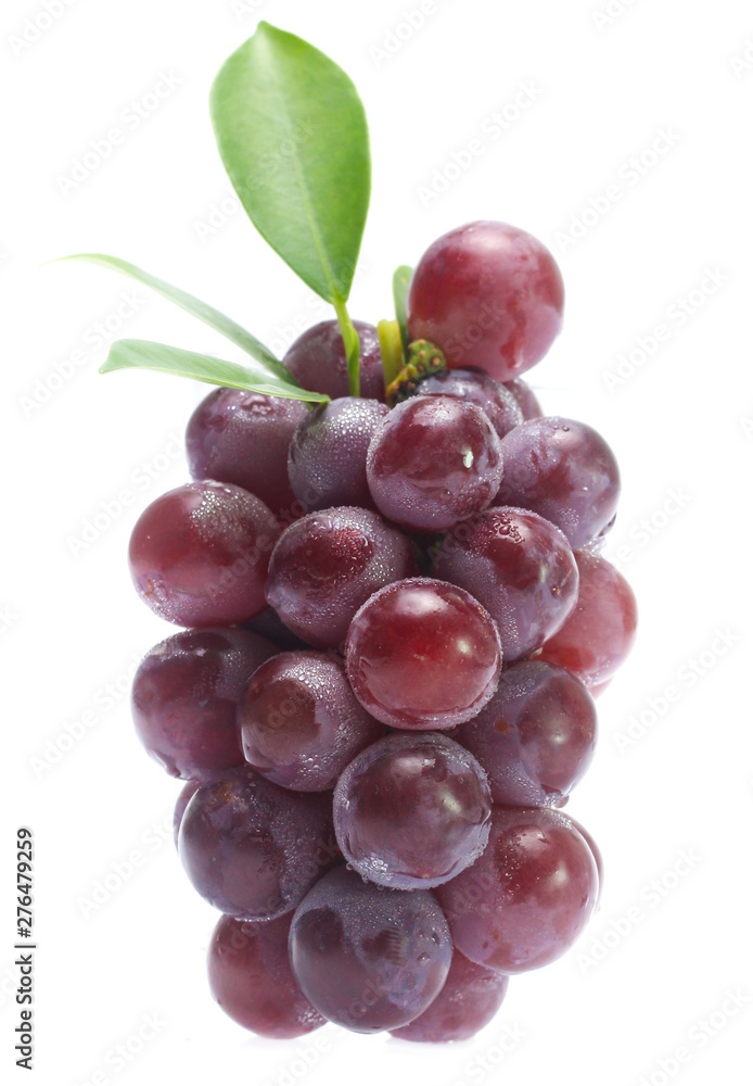 Fototapeta premium red grape isolated on white