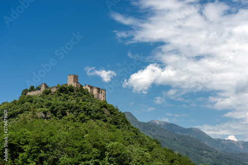 Medieval castle of Pergine Valsugana, small town in Italian Alps, Trentino Alto Adige, Trento Province, Italy, Europe